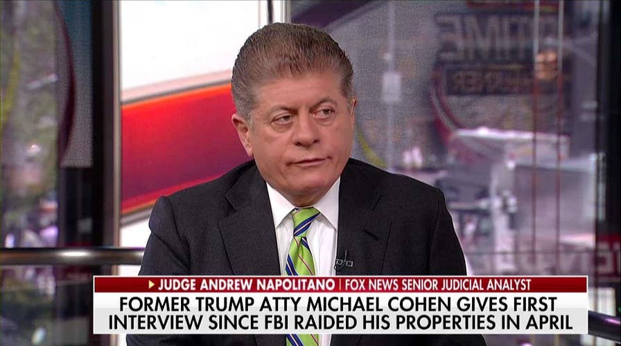 Judge Napolitano: Trump should be worried after Cohen's ABC interview.