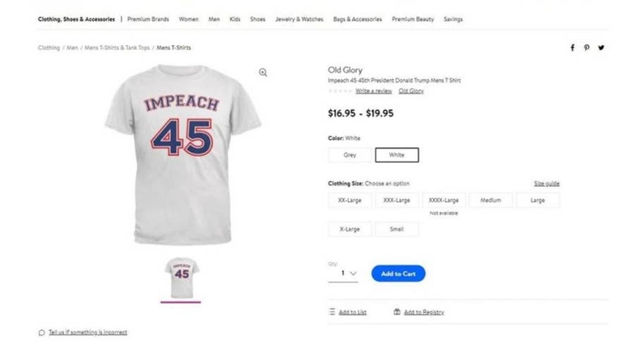 Walmart protest campaign underway after ‘impeach 45’ clothing
