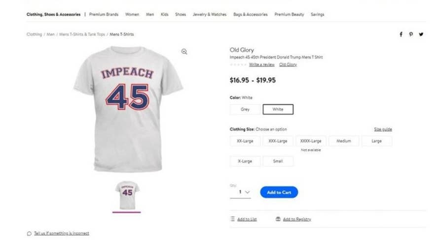 Walmart protest campaign underway after ‘impeach 45’ clothing