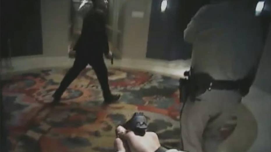 Las Vegas police release more video from night of massacre