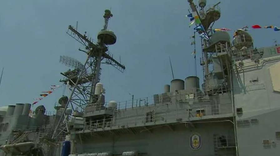 USS Monterey docks at Norfolk's annual Great American Picnic