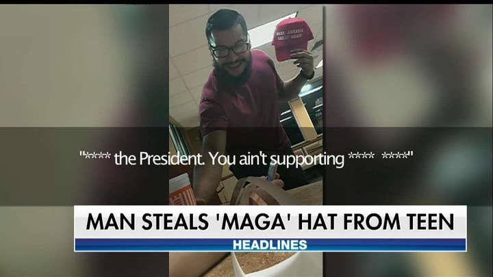 Man throws drink on Texas teen over 'MAGA' hat