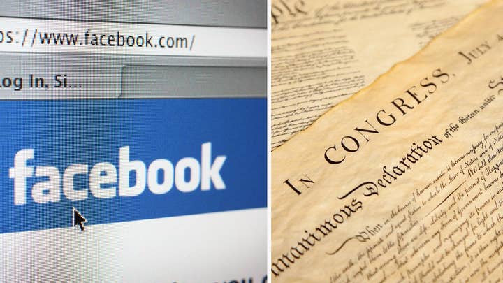 Facebook labels Declaration of Independence as hate speech