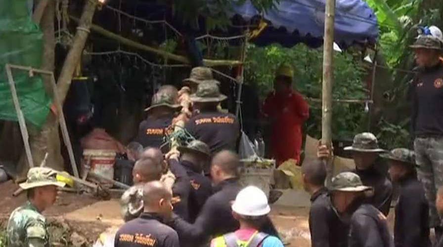 Efforts underway to save boys trapped in Thailand cave