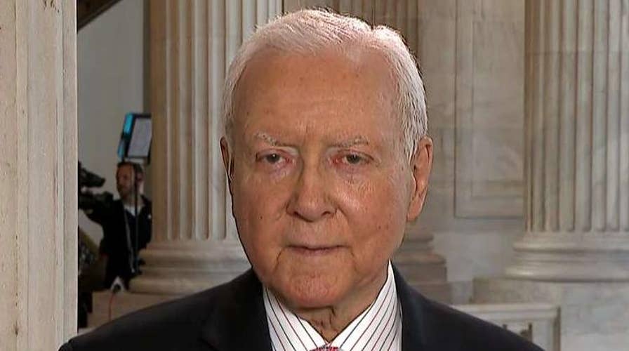 Sen. Hatch reacts to partisan fight facing Kavanaugh