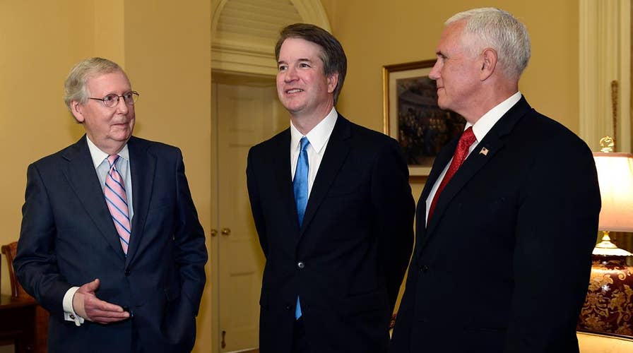 Pence, McConnell welcome Brett Kavanaugh to Capitol Hill