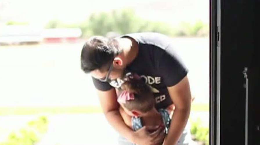 Cancer survivor, donor react to video of meeting going viral