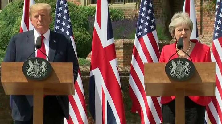 Trump, May say they are keen to work together on trade deal