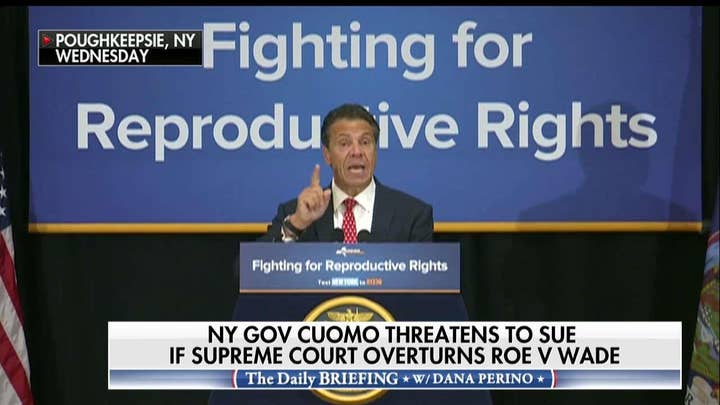 Andrew Cuomo Threatens to Sue If Roe V Wade Overturned