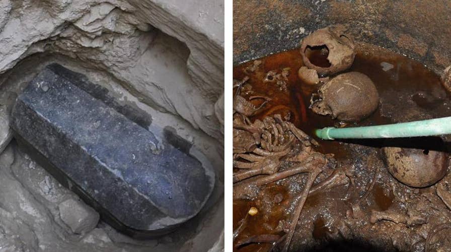 ‘Cursed’ ancient Egyptian sarcophagus opened