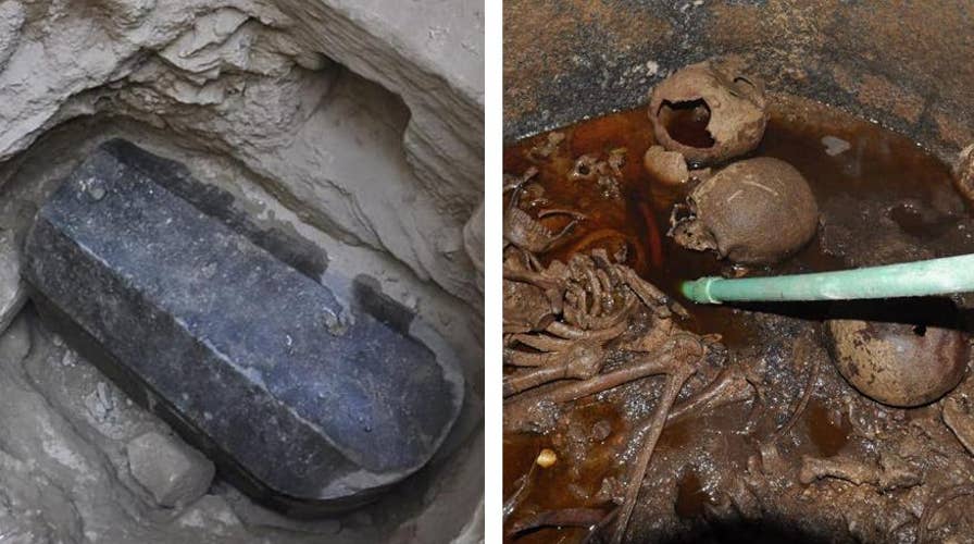 ‘Cursed’ ancient Egyptian sarcophagus opened