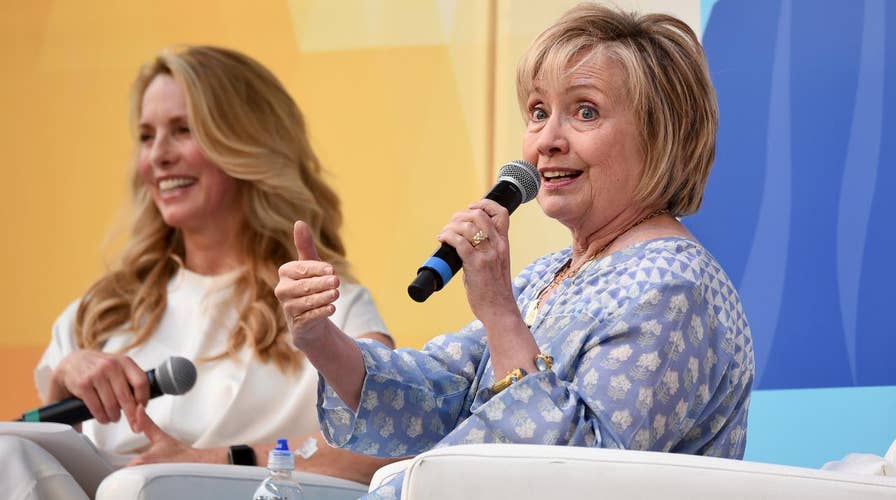 Hillary Clinton takes the stage at Ozy Fest