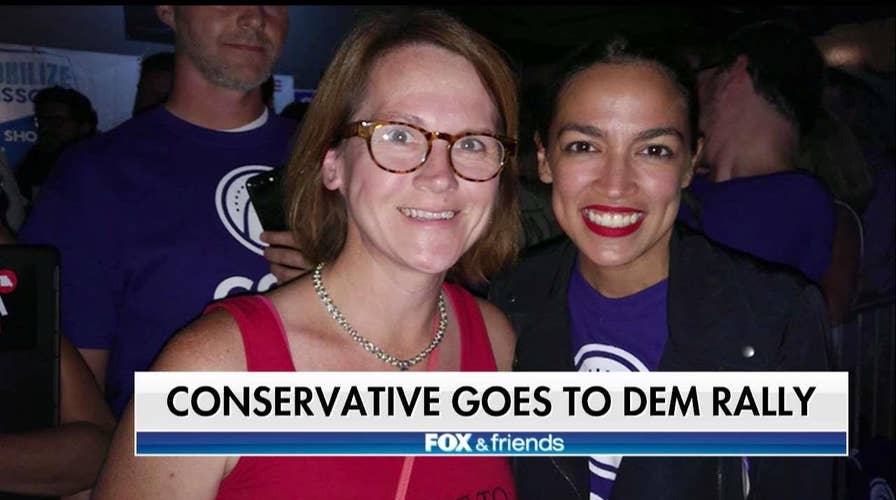 Conservative recounts Ocasio-Cortez rally