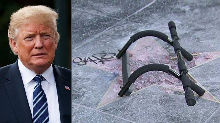 Trump’s Hollywood Walk of Fame star destroyed again