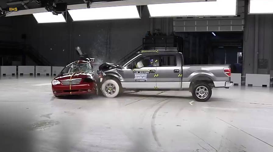 Crash test video shows consequences of running a red light