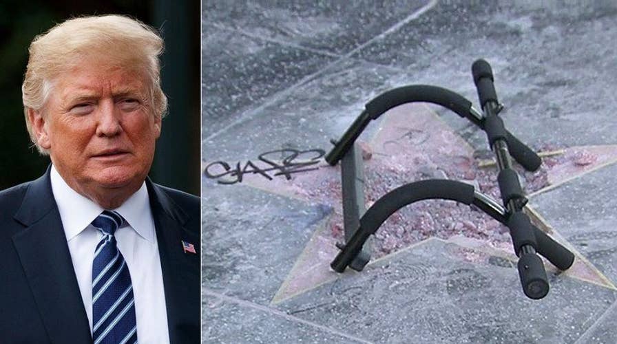 Trump’s Hollywood Walk of Fame star destroyed again