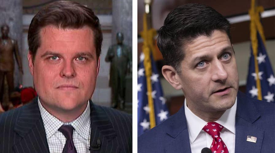 Rep. Gaetz expresses frustration at Speaker Ryan