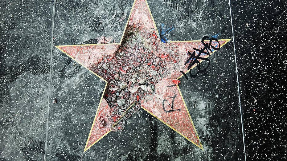 Trumps Hollywood Walk Of Fame Star Becoming Crazy Point Of Violence