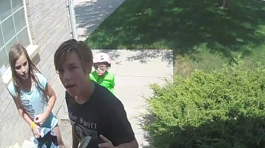 Raw video: Colorado children return wallet to rightful owner