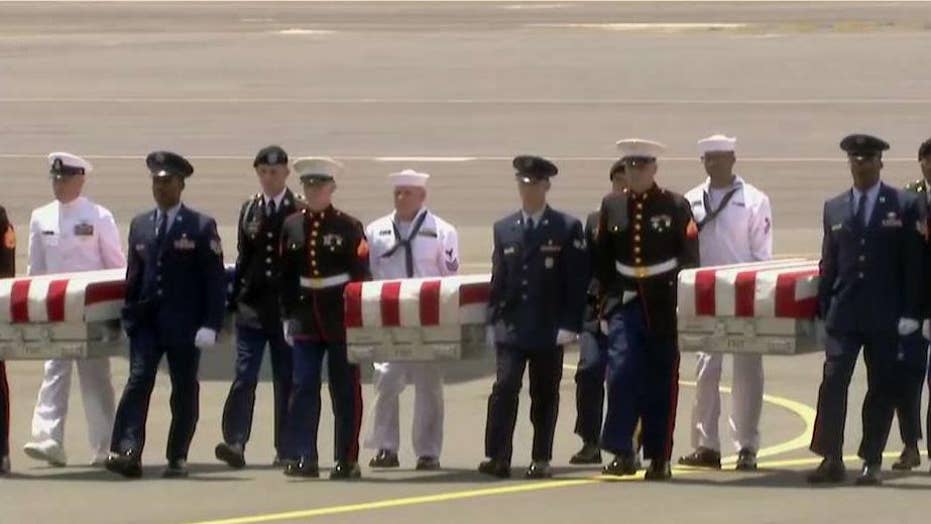 Presumed U.S. Korean War remains return to American soil