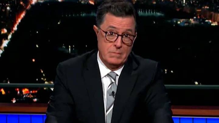 Colbert takes on Les Moonves