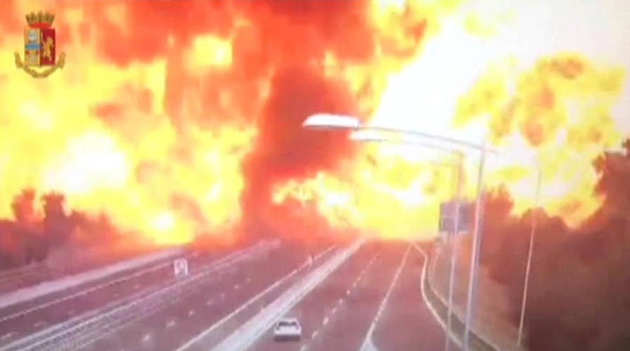 Massive explosion on Italian highway kills at least 2