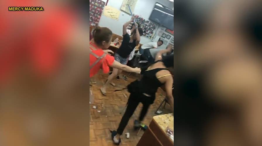 Beauty salon brawl: Botched eyebrow leads to fight