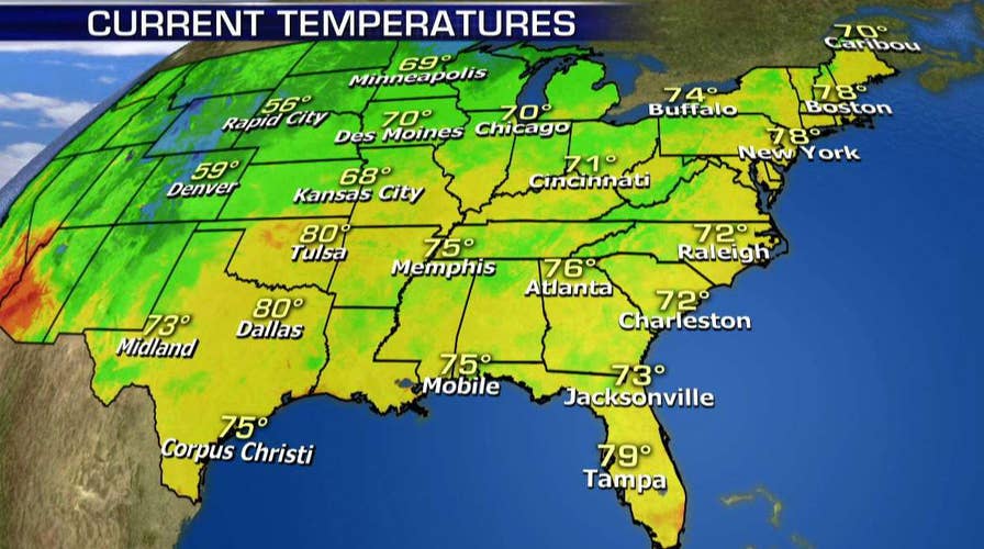National forecast for Tuesday, August 7