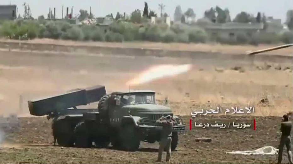 Syrian forces launch strikes against ISIS