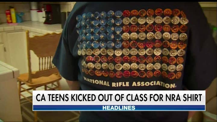 California High School Student Booted From Class for Wearing NRA T-Shirt