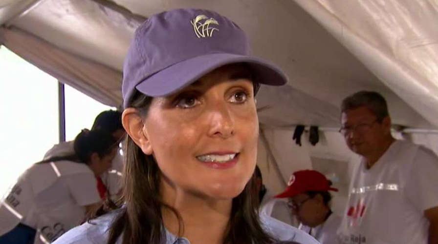 Haley talks foreign policy while touring Venezuela border