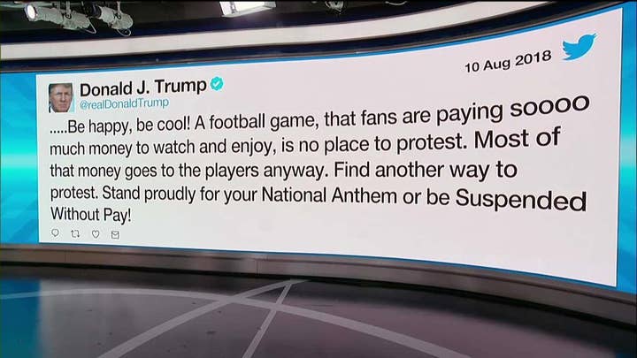 Trump Takes Shot at NFL Players Over National Anthem Protests