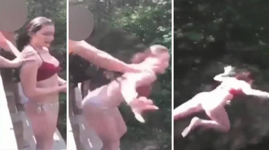 Teen pushed off bridge; suffers broken ribs, collapsed lung