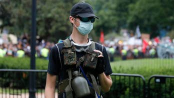 Antifa's violent confrontations with police, journalists mar otherwise peaceful rally counterprotesters