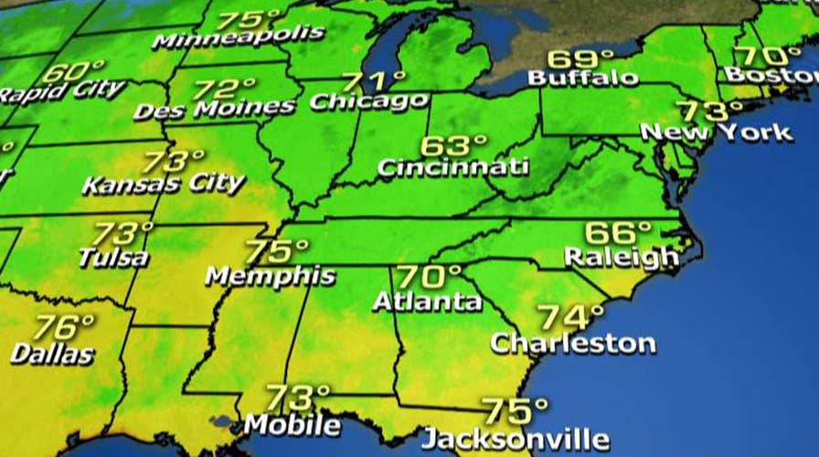 National forecast for Tuesday, August 14