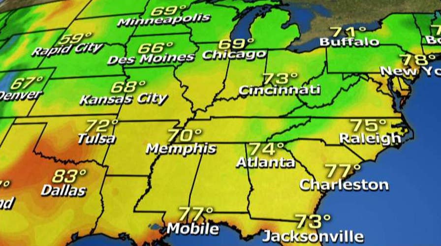 National forecast for Friday, August 17