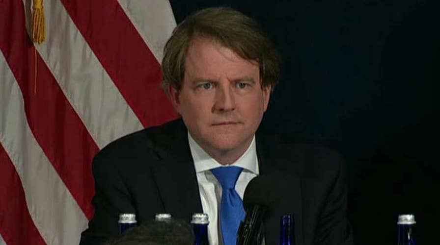 President Trump slams NYT over report on Don McGahn