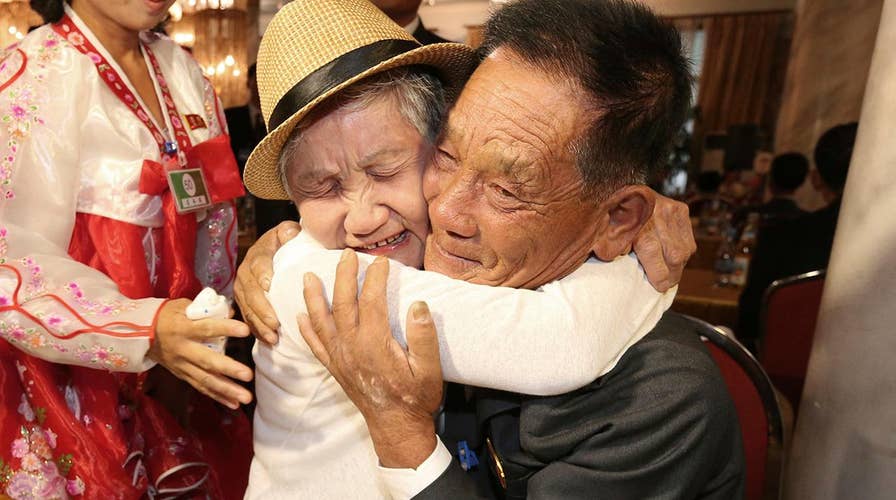 Korean families divided by war reunite in North Korea