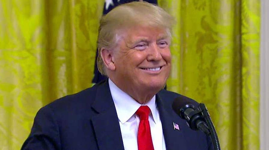 Trump salutes 'heroes of immigration enforcement'