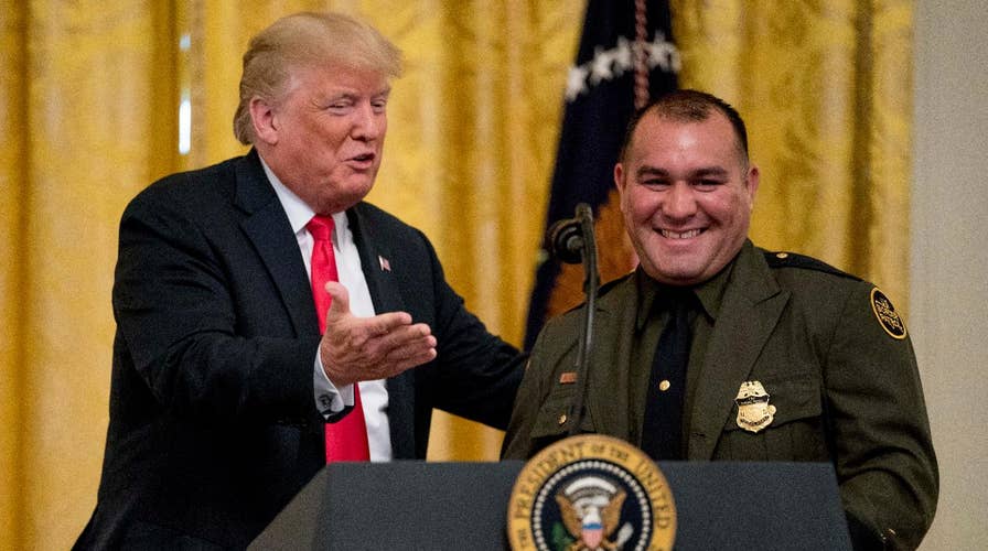President Trump honors border agents as heroes