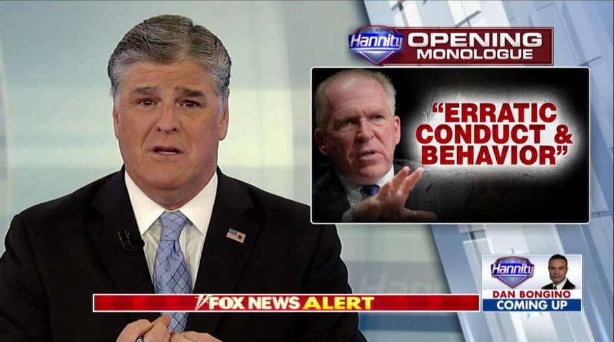 Hannity Dares Brennan to Follow Through on Lawsuit Threat Against Trump Admin