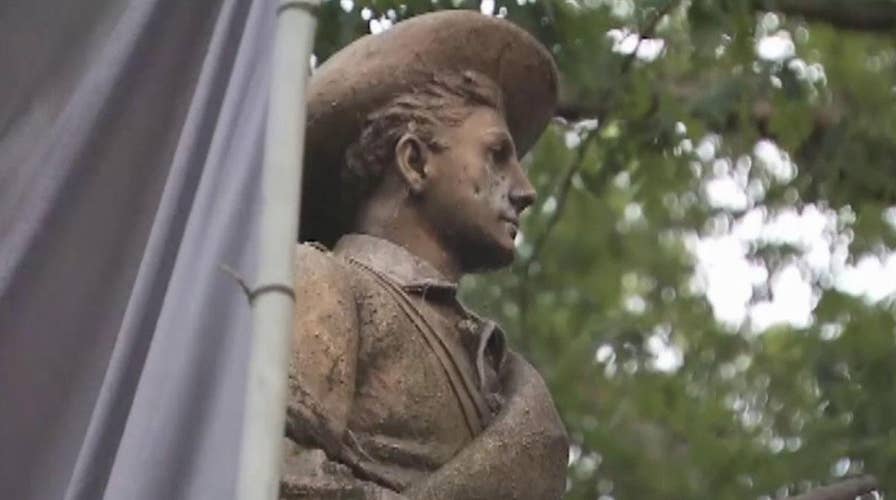 Protesters pull down Confederate statue at UNC-Chapel Hill