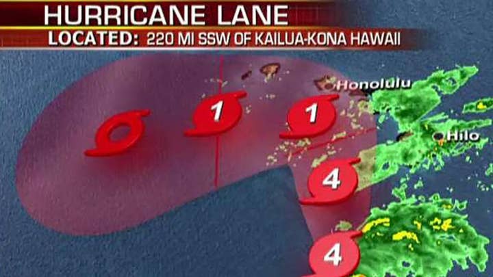 Hawaii braces for inches of rainfall from Hurricane Lane