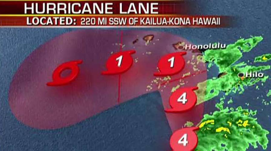 Hawaii braces for inches of rainfall from Hurricane Lane