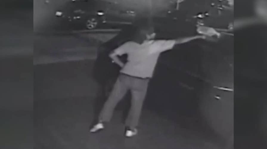 Police in Florida hunt SUV arson suspect