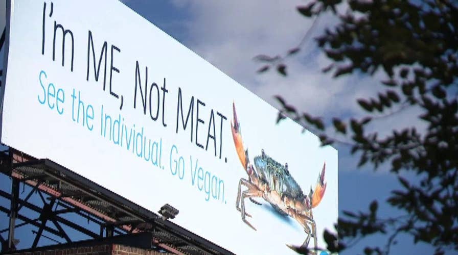 PETA billboard urges Baltimore residents not to eat crab