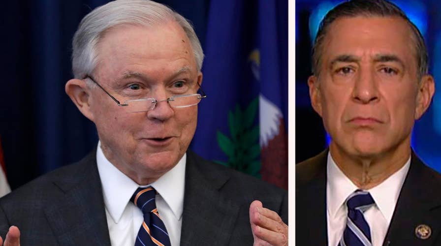 Rep. Darrell Issa on criticisms of AG Jeff Sessions