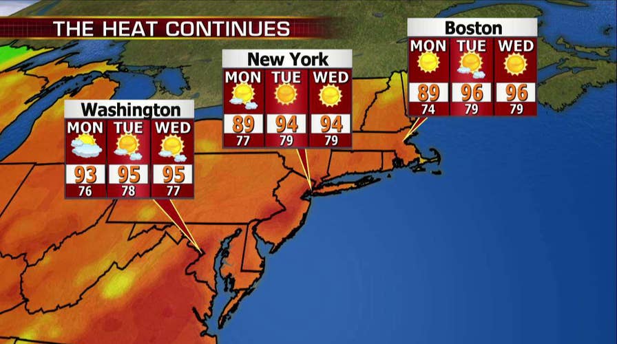 National forecast for Monday, August 27