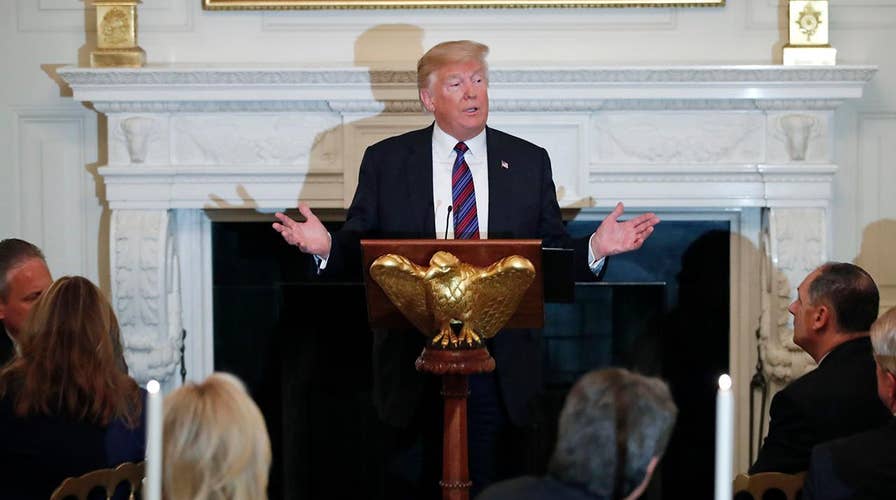 President Trump honors evangelicals at White House event