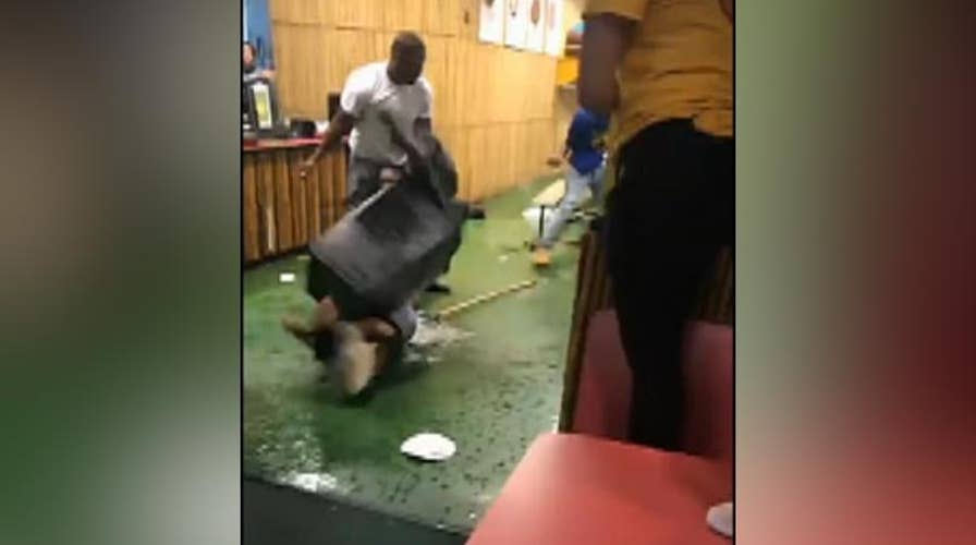 Dramatic video: Fight breaks out at children’s restaurant